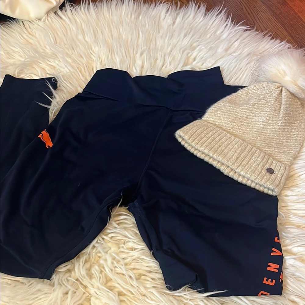 NFL Denver Broncos Women's Blue Athletic Leggings